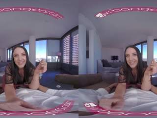 VRBangers Angela White Takes a Big shaft between her Big Boobs VR sex video