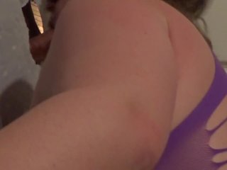 BBW Cuckold Wife 1st courtliness Hole Try BBC N Hubby Homemade