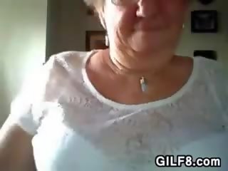 Old Woman Flashing Her Nice Breasts